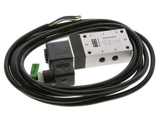 5/2 G1/8'' Solenoid Valve 230V AC ATEX 2-10bar/28-140psi Airtec