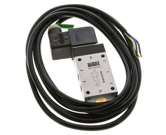 5/2 G1/8'' Solenoid Valve 230V AC ATEX 2-10bar/28-140psi Airtec