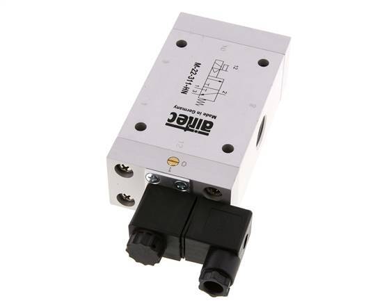 3/2 G1/2'' NC Solenoid Valve 12V DC 2-10bar/28-140psi Airtec