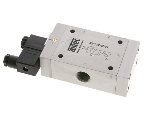 3/2 G1/2'' NC Solenoid Valve 115V AC 1-10bar/14-140psi Airtec