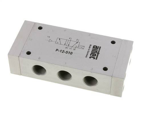 5/2 G1/2'' Air Pilot Valve 1-10bar/14-140psi Airtec
