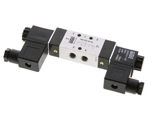 5/2 G1/8'' Bistable Solenoid Valve 12V DC 2.5-10bar/35.0-140psi Airtec
