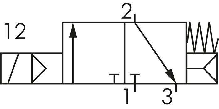 3/2 G1/2'' NC Solenoid Valve 24V AC 1.5-8bar/21.0-112psi E.MC