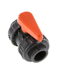 PVC 2-way Ball Valve True Union 25 mm Socket EPDM