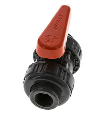 PVC 2-way Ball Valve True Union Rp 1/2'' EPDM