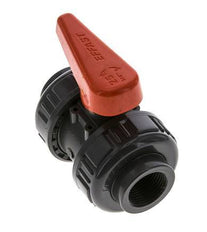 PVC 2-way Ball Valve True Union Rp 3/4'' FKM