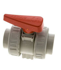 PP-H 2-way Ball Valve True Union 50 mm FKM