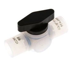 PFA 2-way Ball Valve G 3/8'' FKM Vacuum
