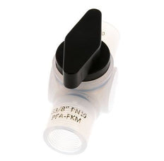 PFA 2-way Ball Valve G 3/8'' FKM Vacuum
