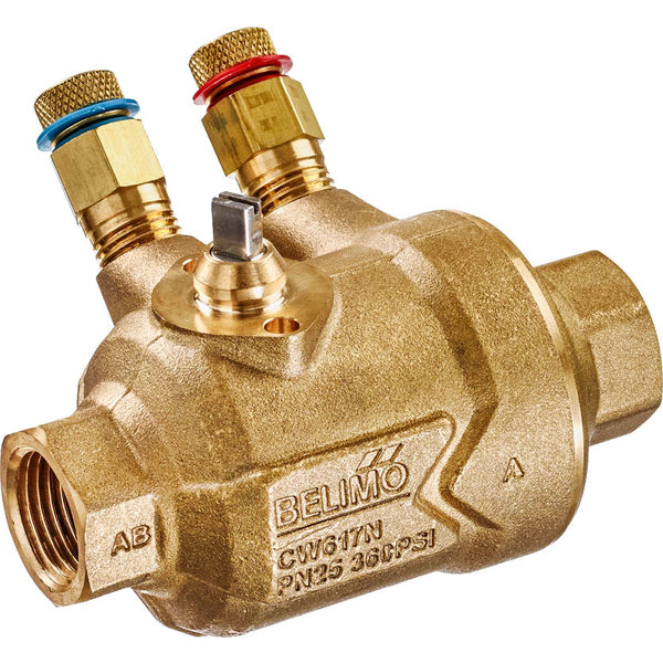 Belimo PI Zone Valve Rp1 Kvs2.1 24VAC/DC 75s 2/3-point 1Nm IP40 Measuring Ports C225QPT-G/CQ24A