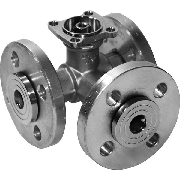 Belimo 3-Way Characterized Valve DN25 Flange Kvs10 24VAC/DC 90s 2-10V 20Nm IP54 Terminal Protection R7025R10-B2/SR24A-SR-TP
