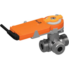 Belimo 3-Way Characterized Valve G1-1/4 Kvs6.3 24VAC/DC 75s 2-10V 2Nm IP54 R518/KR24-SR