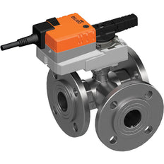 Belimo 3-Way Characterized Valve DN32 Flange Kvs16 24VAC/DC 90s 2/3-point 10Nm IP54 R7032R16-B3/NR24A