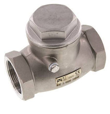 G 1-1/2'' Stainless Steel Swing Check Valve 16 bar (232 psi) Metal Seal