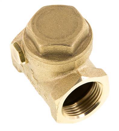 G 3/4'' Brass Swing Check Valve 12 bar (174 psi) Metal Seal