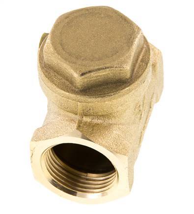 G 3/4'' Brass Swing Check Valve 12 bar (174 psi) Metal Seal
