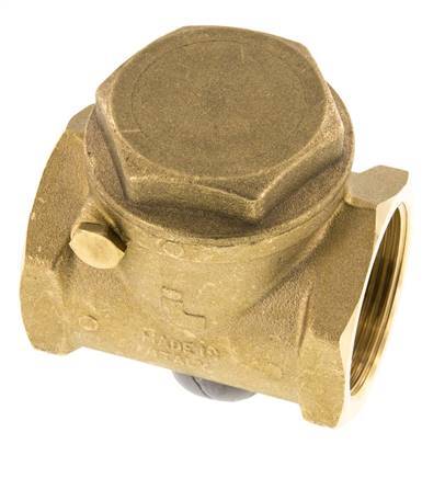 G 1-1/2'' Brass Swing Check Valve 10 bar (145 psi) Metal Seal