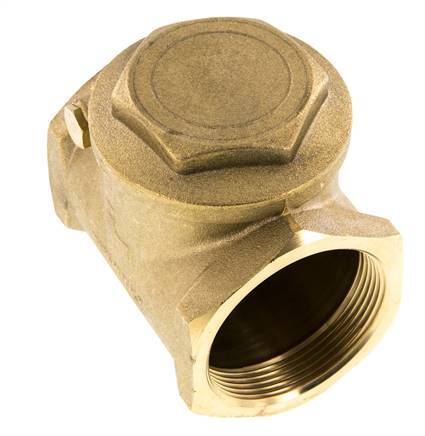 G 2'' Brass Swing Check Valve 10 bar (145 psi) Metal Seal
