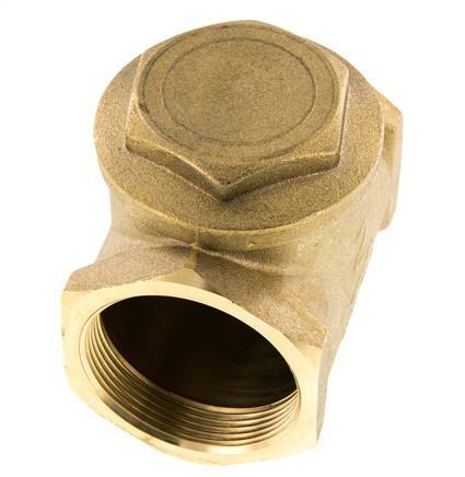 G 2'' Brass Swing Check Valve 10 bar (145 psi) Metal Seal