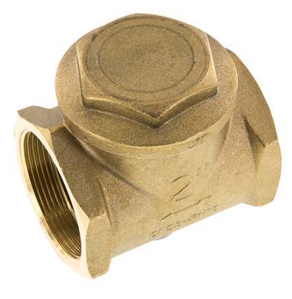 G 2'' Brass Swing Check Valve 10 bar (145 psi) Metal Seal