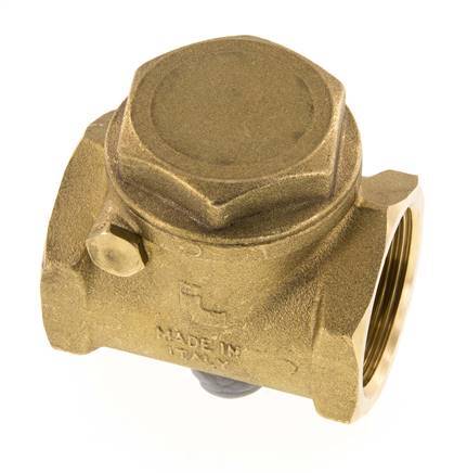 G 1-1/4'' Brass Swing Check Valve 10 bar (145 psi) NBR Soft Seal