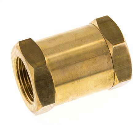 G 1'' Female Threaded Brass Check Valve 0.1-40 bar (1.45-580 psi)