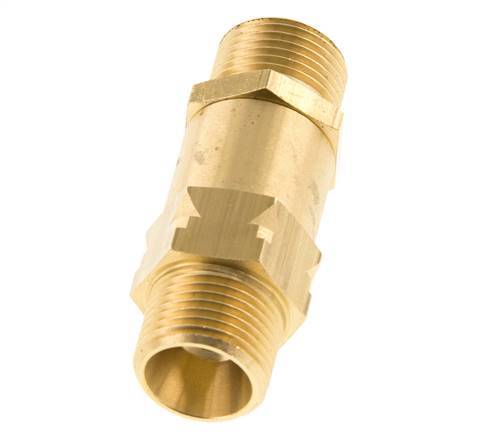 G 3/8'' Male Threaded Brass Check Valve 0.4-40 bar (5.8-580 psi)