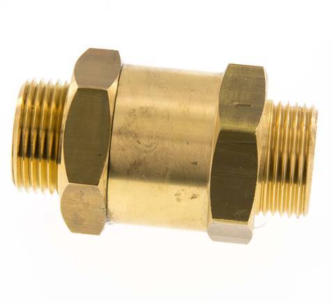 G 1'' Male Threaded Brass Check Valve 0.1-40 bar (1.45-580 psi)