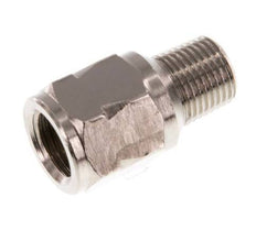 R/Rp 1/8'' M/F Mini Check Valve Nickel-Plated Brass 10 bar (145 psi) FKM With Spring