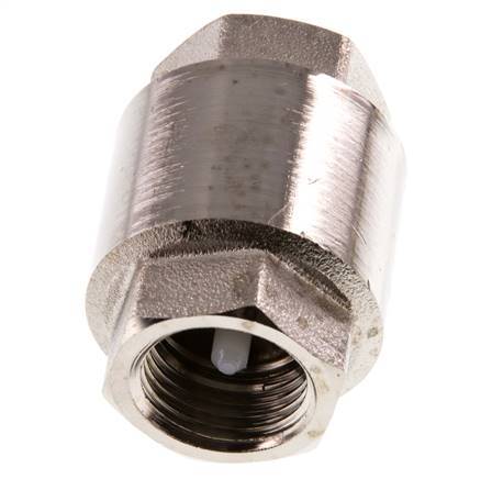 G 1/2'' Nickel-Plated Brass Check Valve 12 bar (174 psi)