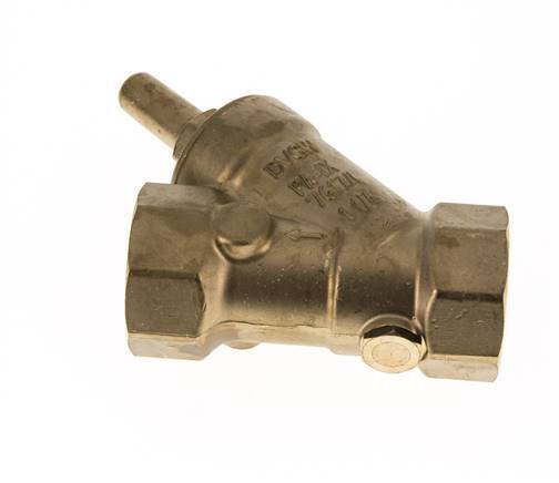 Rp 1-1/4'' Brass Y Check Valve 16 bar (232 psi) NBR