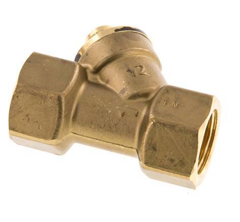 Rp 1/2'' Brass Y Check Valve 10 bar (145 psi) NBR