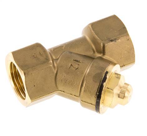 Rp 1/2'' Brass Y Check Valve 10 bar (145 psi) NBR