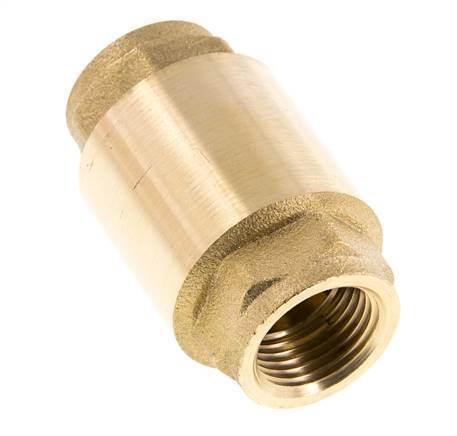 G 1/2'' Brass Check Valve For Vacuum -0.95..25 bar (-13.7..362.5 psi)