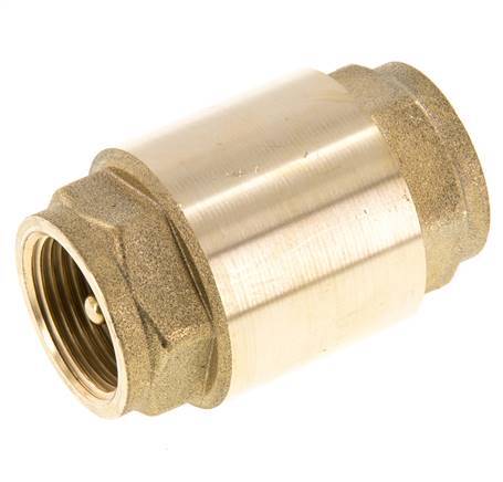 G 3/4'' Brass Check Valve For Vacuum -0.95..25 bar (-13.7..362.5 psi)