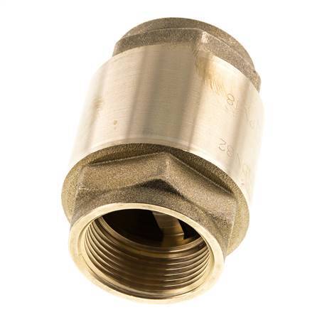 G 1-1/4'' Brass Check Valve For Vacuum -0.95..18 bar (-13.7..261 psi)