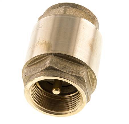 G 1-1/4'' Brass Check Valve For Vacuum -0.95..18 bar (-13.7..261 psi)