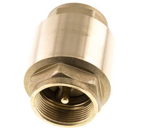 G 1-1/2'' Brass Check Valve For Vacuum -0.95..18 bar (-13.7..261 psi)