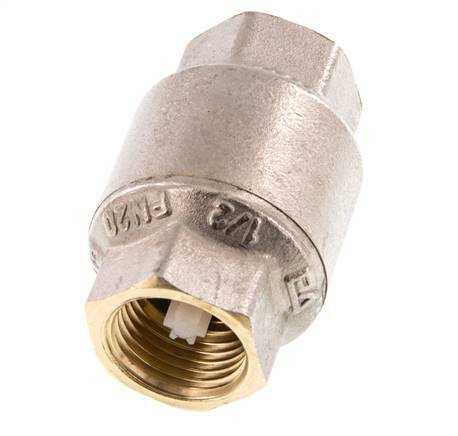 G 1/2'' Nickel-Plated Brass Check Valve 20 bar (290 psi) NBR
