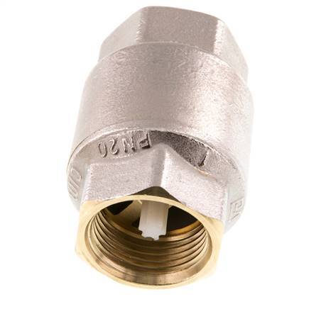 G 1'' Nickel-Plated Brass Check Valve 20 bar (290 psi) NBR