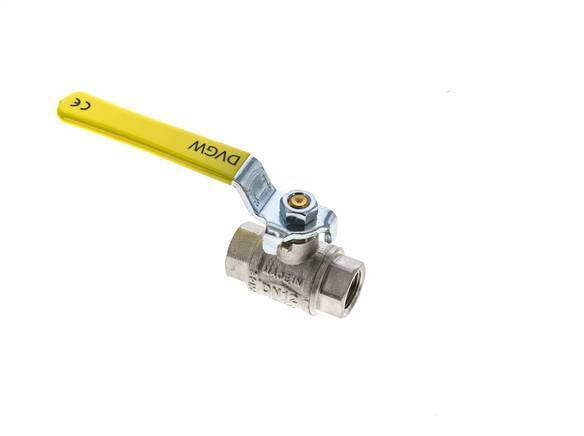 Rp 3/8 inch 2-Way Oxygen Brass Ball Valve PN 63