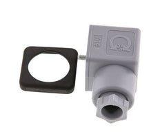DIN 43650 Form A Solenoid Valve Connector Size 3 PG9 28mm Grey