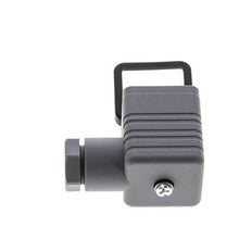 DIN 43650 Form A Solenoid Valve Connector Size 3 M16x1.5 35mm Grey