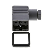 DIN 43650 Form A Solenoid Valve Connector Size 3 M16x1.5 35mm Grey