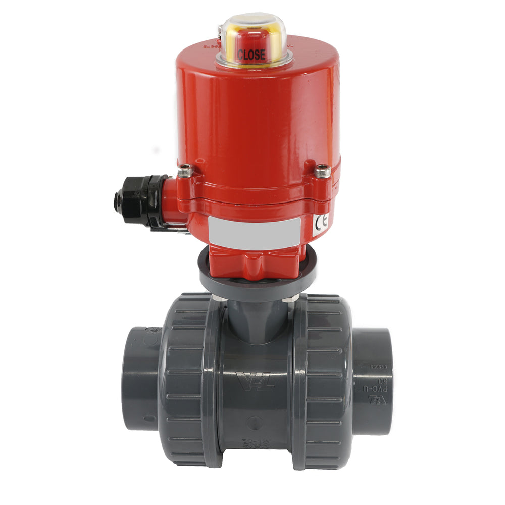 32mm 230V AC VDL 2-way PVC Electrical ball valve