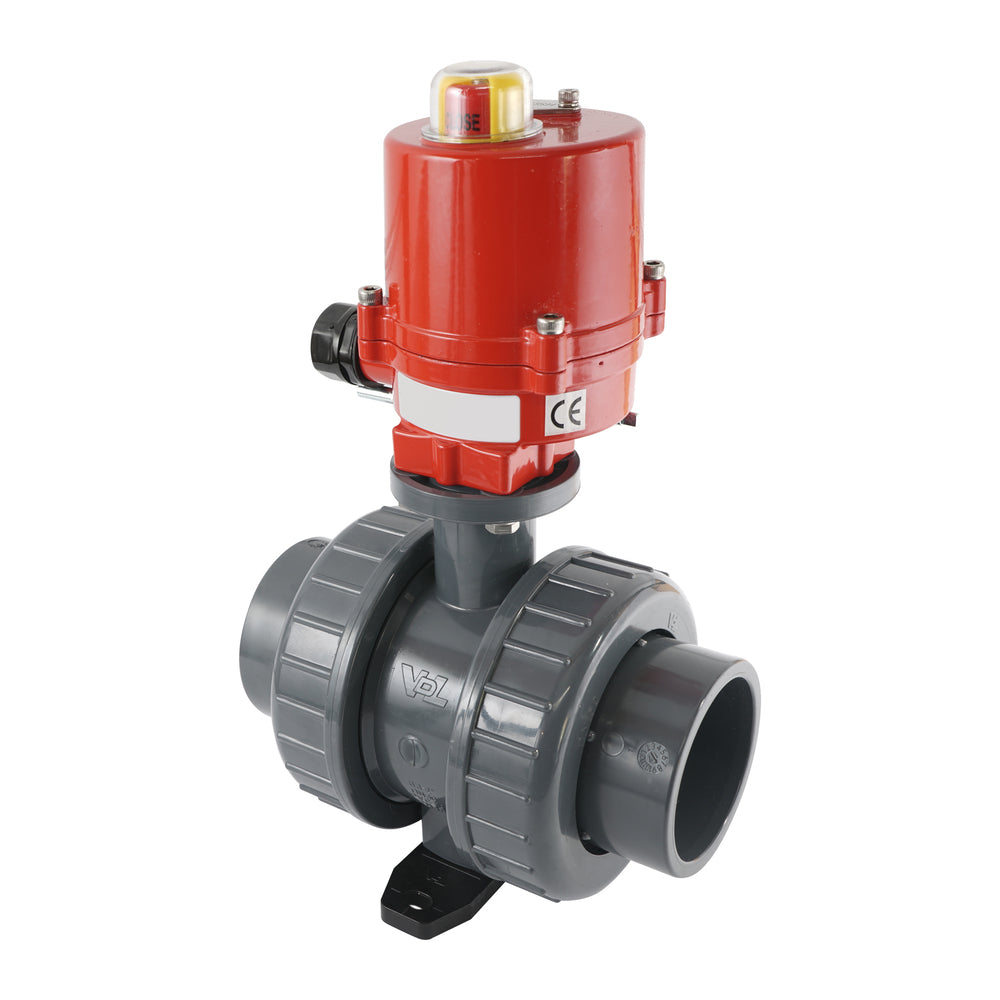 63mm 12V AC VDL 2-way PVC Electrical ball valve